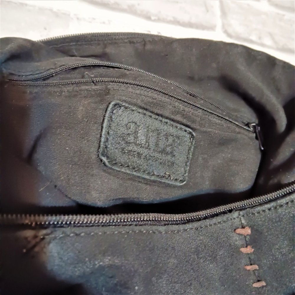 a.n.a. A NEW APROACH Genuine Suede Leather Hand/Shoulder  Bag Purse Large Pocket - Picture 9 of 11